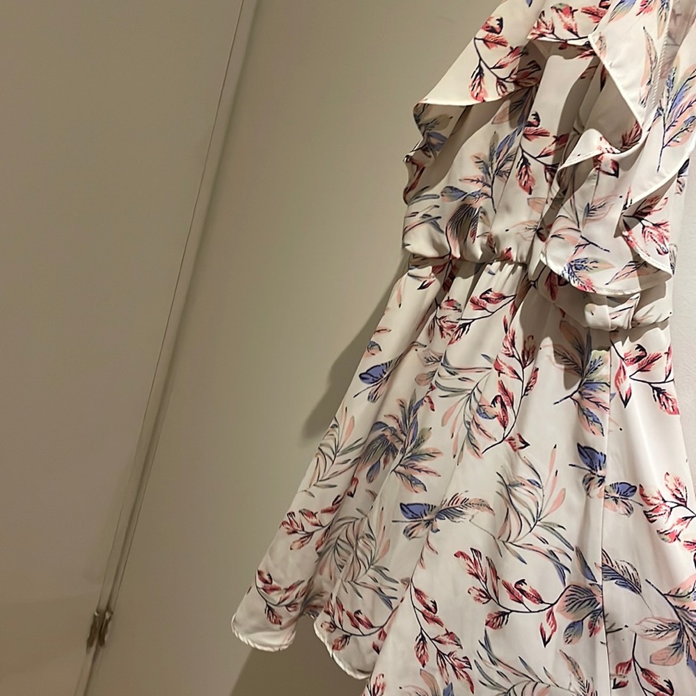 Pastel Floral Halter Dress